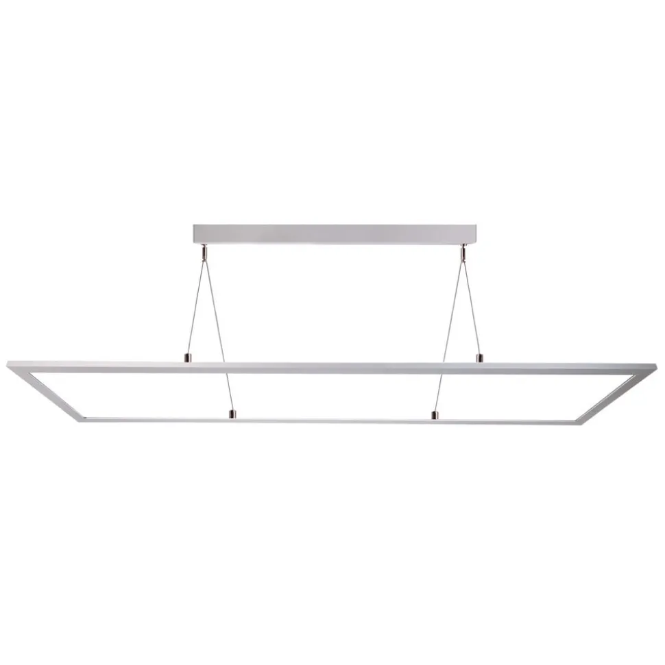 3422 LED-hængelampe, kantet, Dip-Switch, aluminium