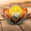 33655 LED-solcellelampe, blomst, Ø 22 cm