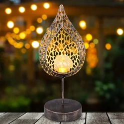 33528 LED-solcellelampe i bladform