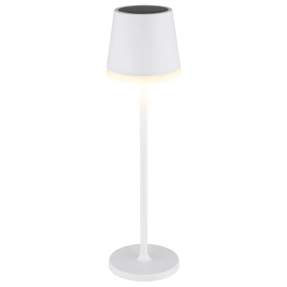 36637 solcelle-bordlampe, IP44, hvid