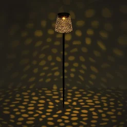 36562 solcelle-lampe med jordspyd, IP44, kobber