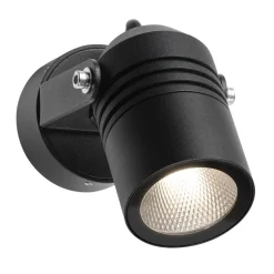 5019 udendørs LED-spot, sort, IP54