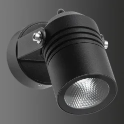 5019 udendørs LED-spot, sort, IP54