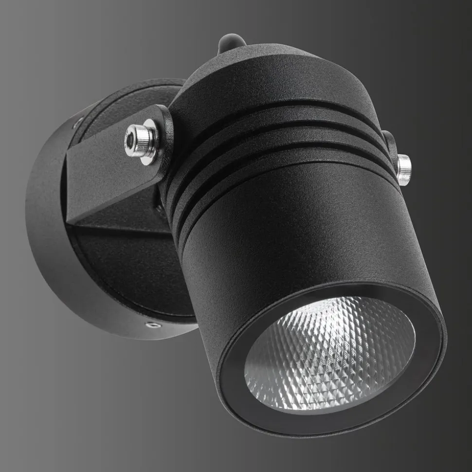 5019 udendørs LED-spot, sort, IP54