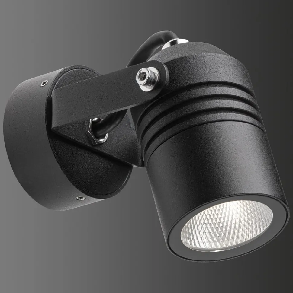 5019 udendørs LED-spot, sort, IP54