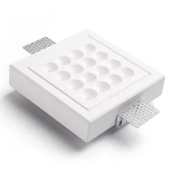 Ade T284 indbygget LED-loftlampe, 13 cm x 13 cm