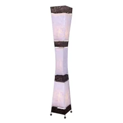 Adrian gulvlampe, Capiz-skaller, højde 150 cm