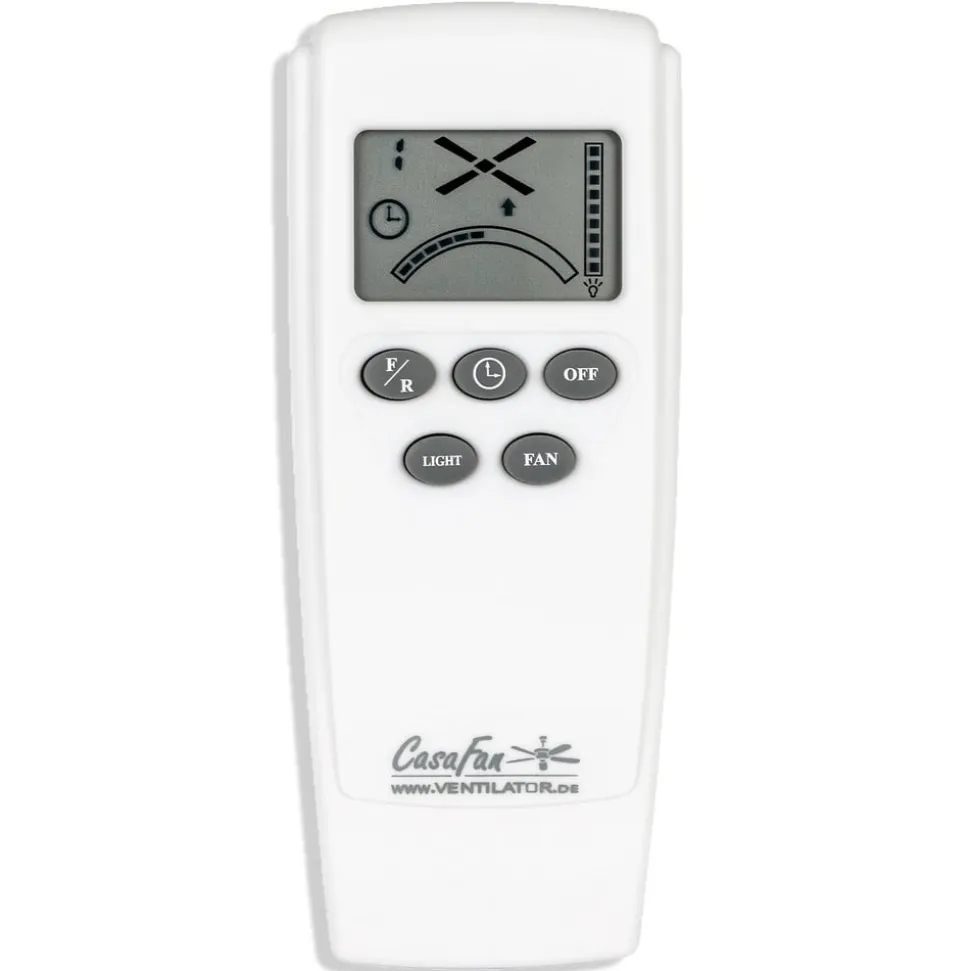 Aeroplan Eco loftventilator, krom, hvid