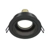 Akron indbygningslampe, justerbar, rund, sort