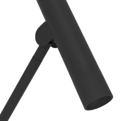 Almudaina LED-gulvlampe, sort, højde 157 cm, stål