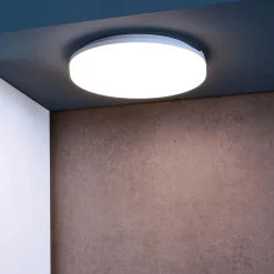 Altais LED-loftslampe, IP54, Ø 22 cm