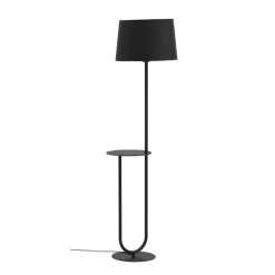 Aluminor Duo gulvlampe med opbevaringsbord