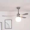 Amelia Ball loftventilator, LED-lampe, grå