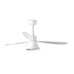 Amelia Cone loftventilator med LED-lampe, hvid