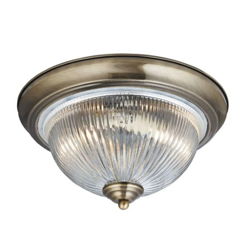 American Diner loftlampe IP44, antik messing