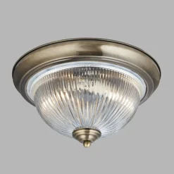 American Diner loftlampe IP44, antik messing