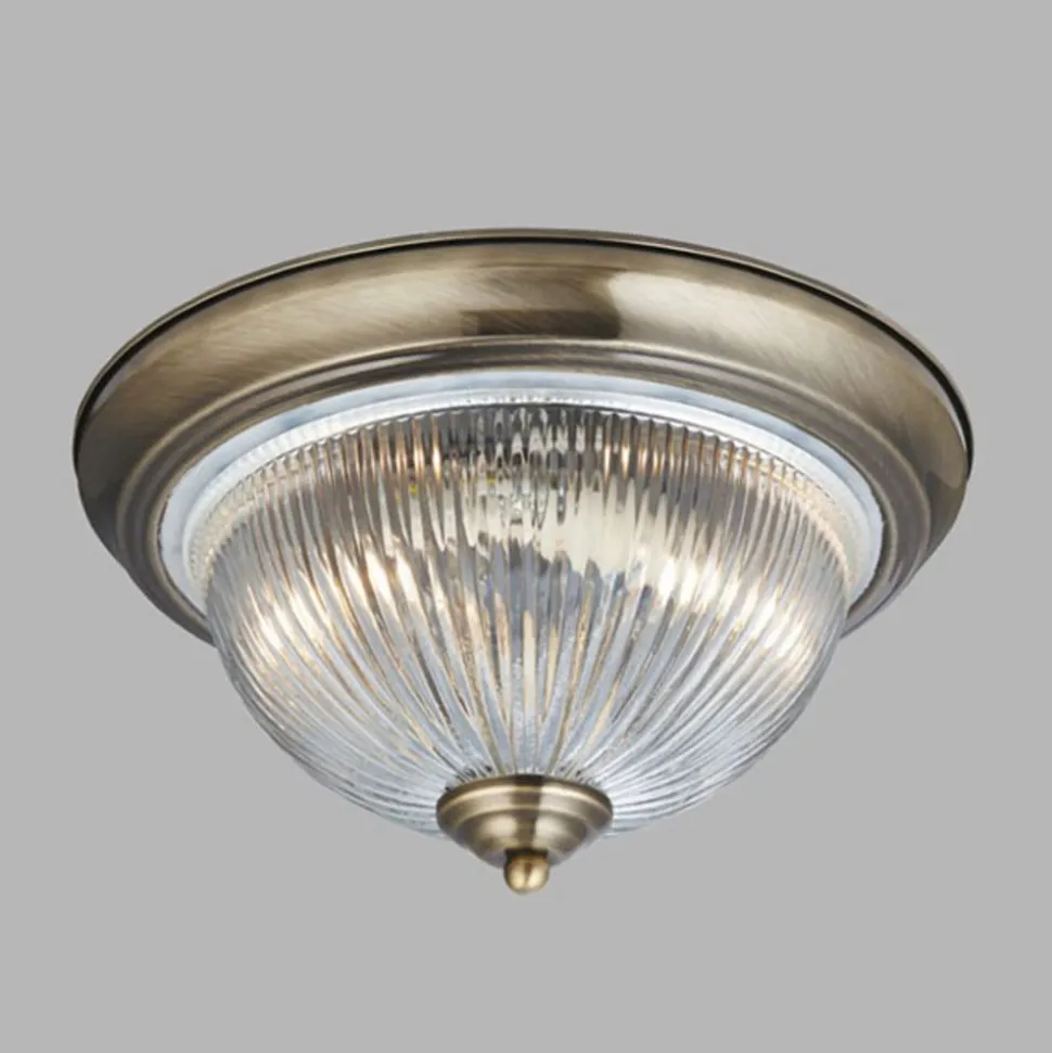American Diner loftlampe IP44, antik messing