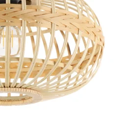 Amsfield loftlampe af bambus, oval