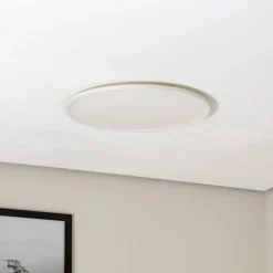 Aqua LED-panel, Ø 50 cm, hvid, metal/plast CCT dæmpbar