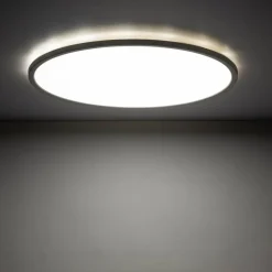 Aqua LED-panel, Ø 50 cm, hvid, metal/plast CCT dæmpbar