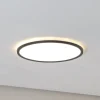 Aqua LED-panel, Ø 40 cm, sort, metal/plast, CCT dæmpbar