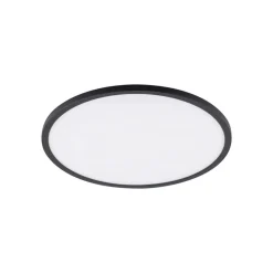 Aqua LED-panel, Ø 40 cm, sort, metal/plast, CCT dæmpbar