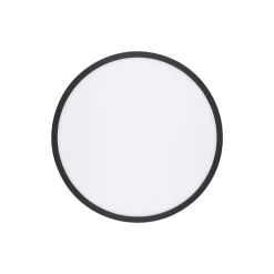 Aqua LED-panel, Ø 40 cm, sort, metal/plast, CCT dæmpbar