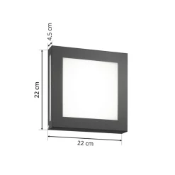 Aqua Legendo Mini LED-ud.lampe, sensor, antracit