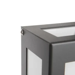 Aqua Rain udendørs LED-væglampe, sensor, antracit