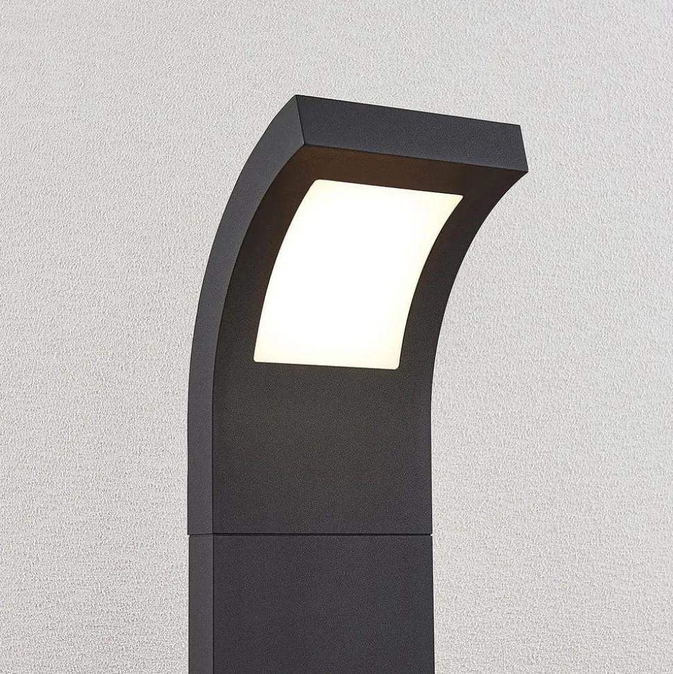 Arcchio Advik LED-vejlampe, 100 cm, antracit, metal, IP65