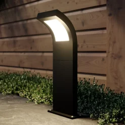Arcchio Advik LED-vejlampe, IP65, 60 cm, antracit, metal