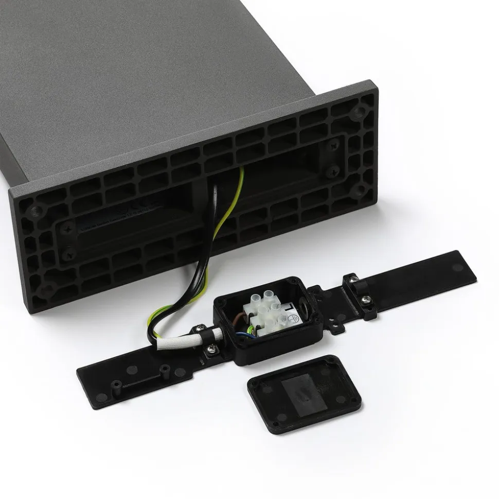 Arcchio Advik LED-vejlampe, IP65, 60 cm, antracit, metal