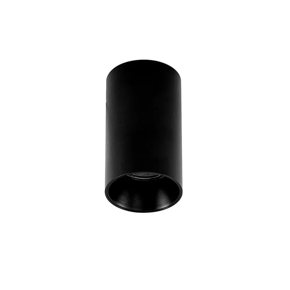 Arcchio Downlight Brinja, sort, metal, Ø 6 cm, rund, GU10