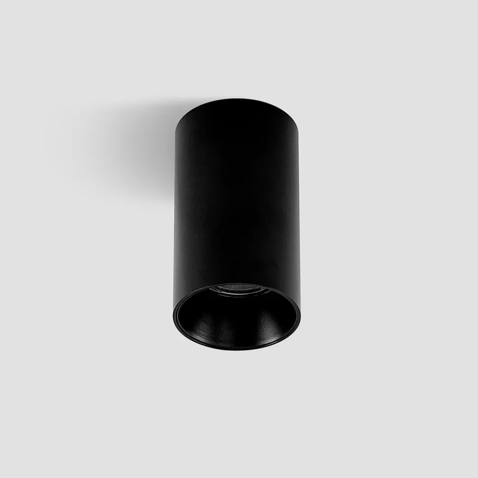 Arcchio Downlight Brinja, sort, metal, Ø 6 cm, rund, GU10