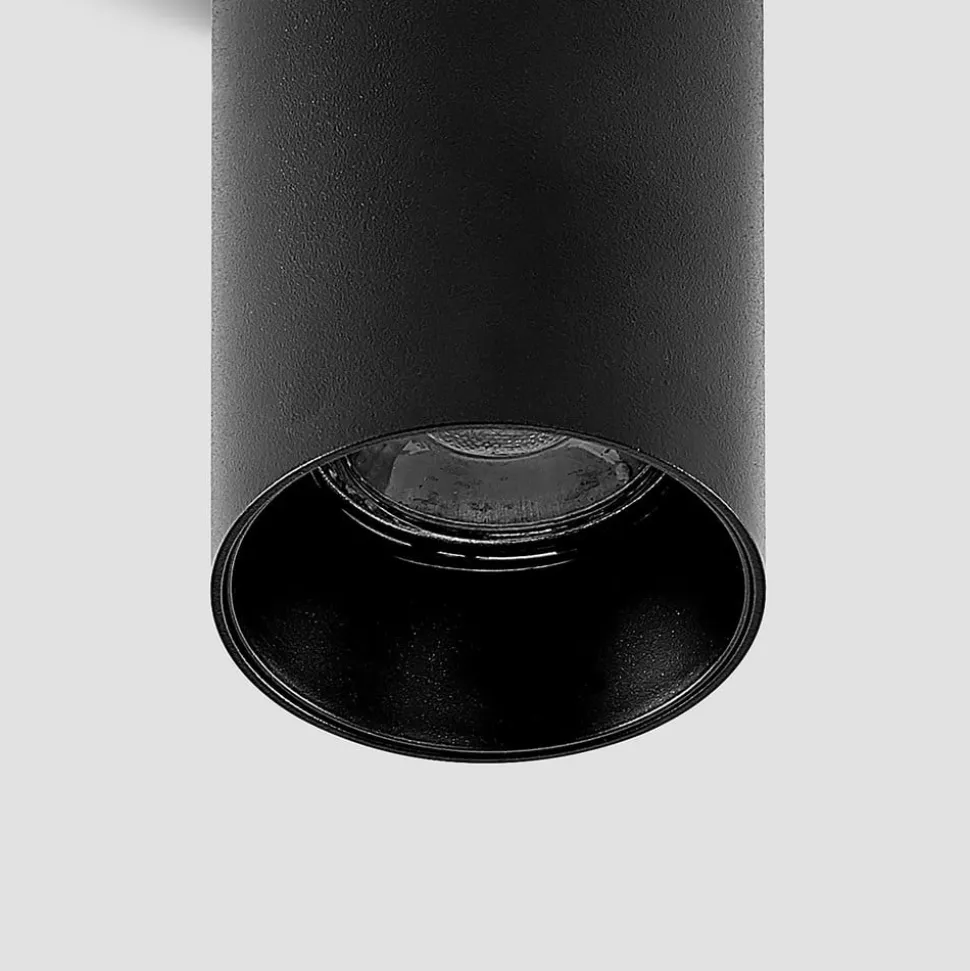 Arcchio Downlight Brinja, sort, metal, Ø 6 cm, rund, GU10
