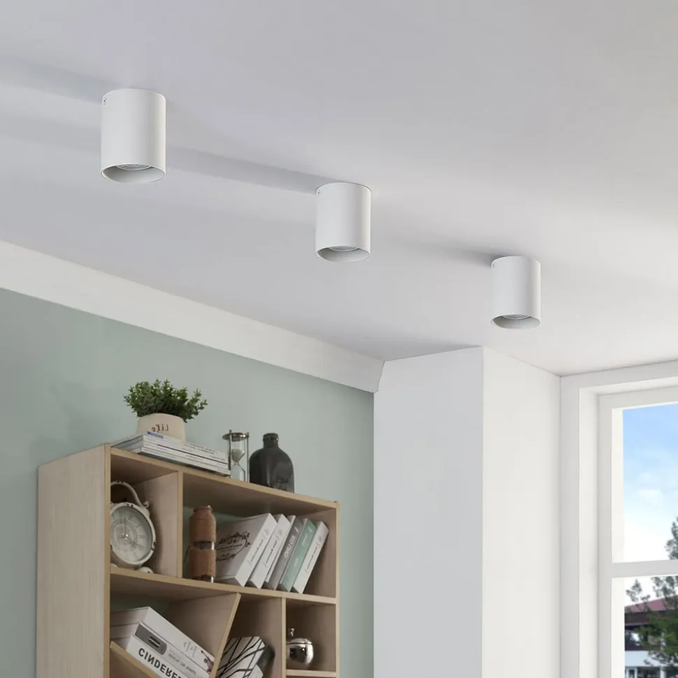 Arcchio downlight Carson, højde 10 cm, hvid, aluminium