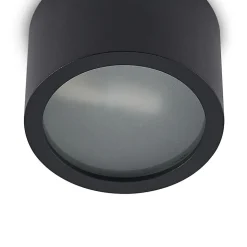 Arcchio downlight Nieva, G9, sort, rund, Ø 10cm, metal