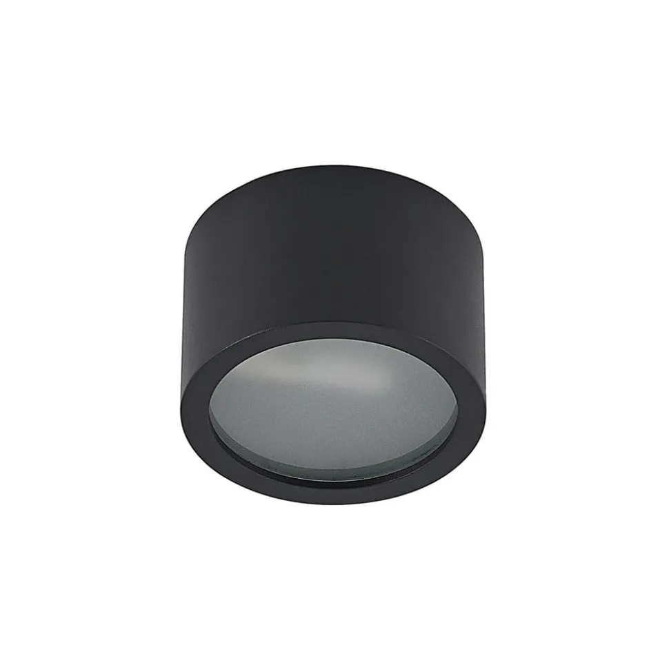 Arcchio downlight Nieva, G9, sort, rund, Ø 10cm, metal