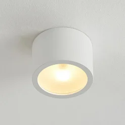 Arcchio downlight Nieva, G9, hvid, rund, Ø 10cm, metal