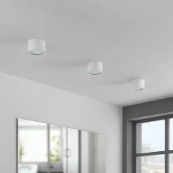 Arcchio downlight Nieva, G9, hvid, rund, Ø 10cm, metal