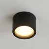 Arcchio downlight Nieva, GX53, sort, rund, Ø 10cm, metal