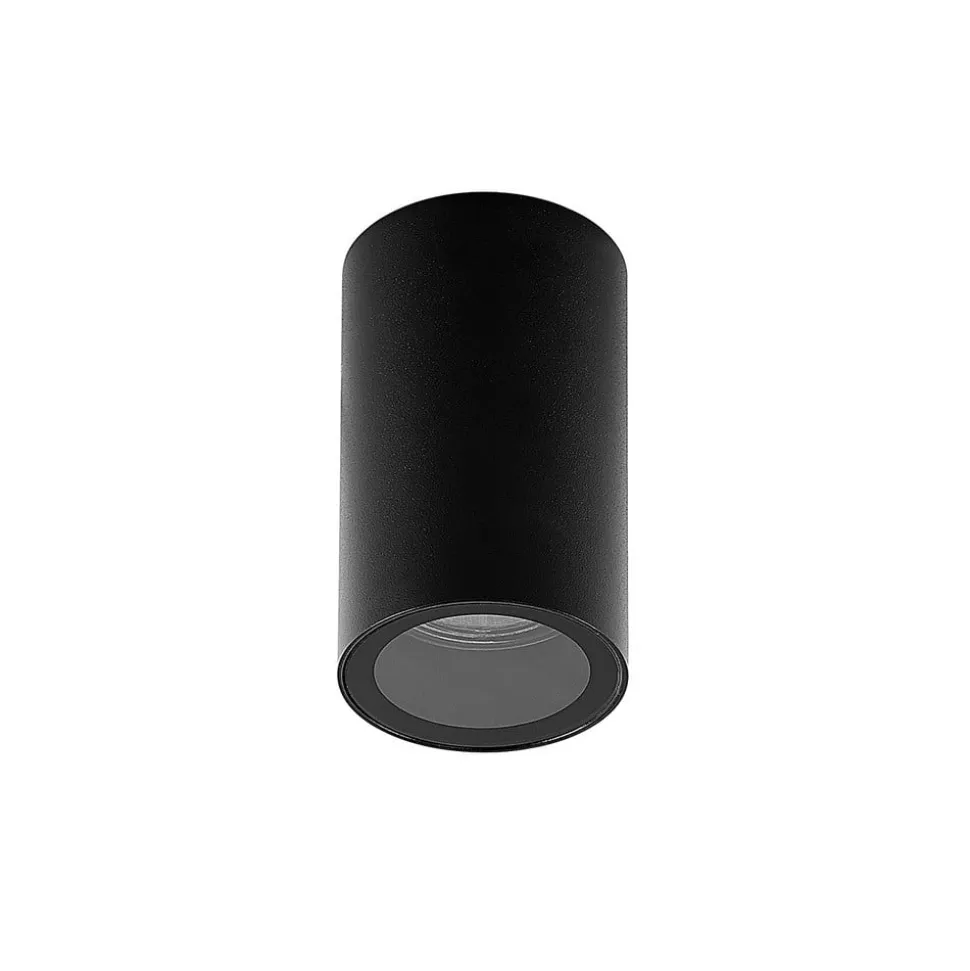 Arcchio downlight Olivir, sort, metal, Ø 6cm, GU10, IP44