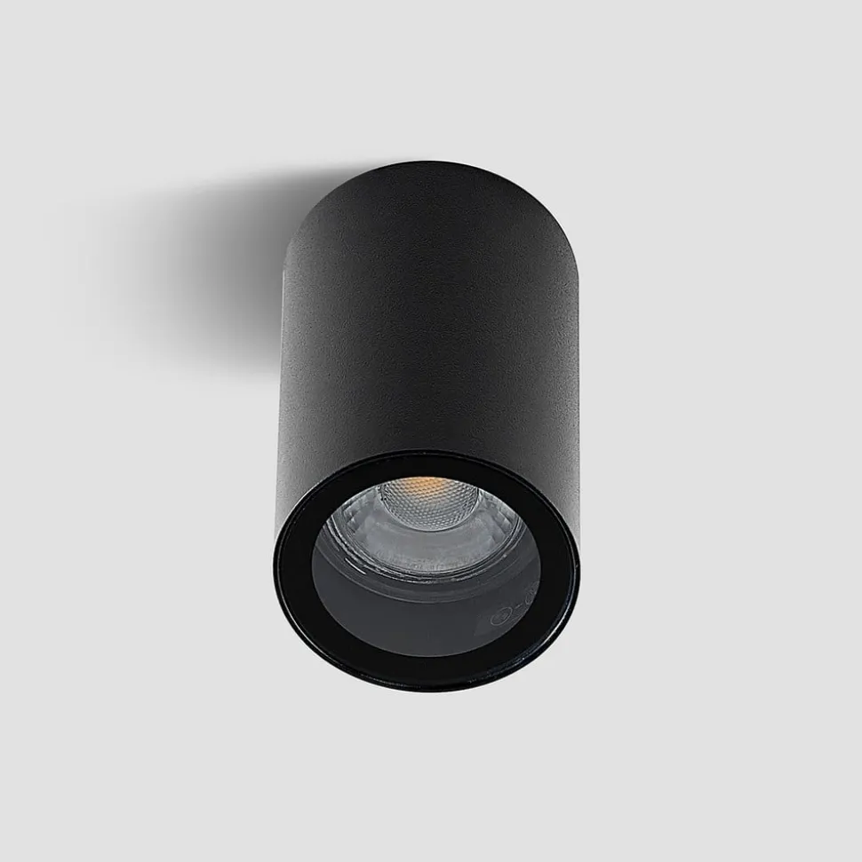 Arcchio downlight Olivir, sort, metal, Ø 6cm, GU10, IP44