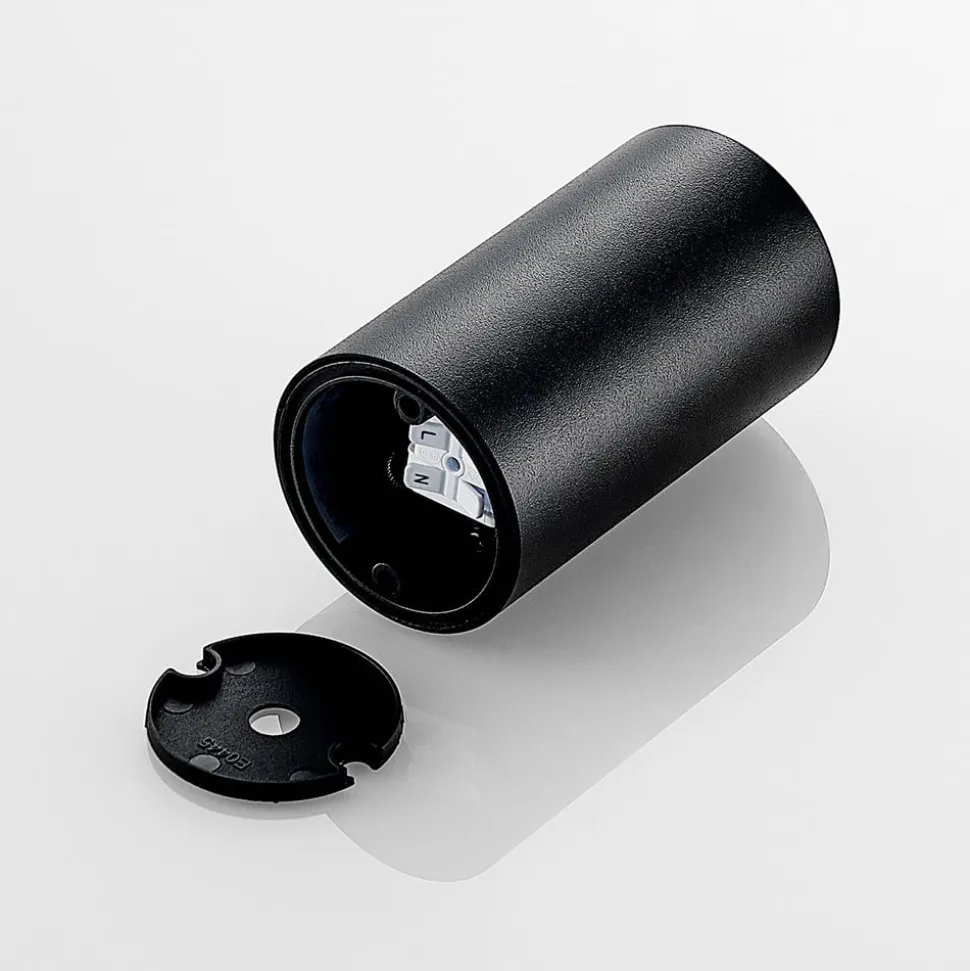 Arcchio downlight Olivir, sort, metal, Ø 6cm, GU10, IP44