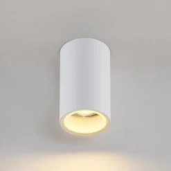 Arcchio downlight Olivir, hvid, metal, Ø 6cm, GU10, IP44