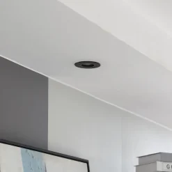 Arcchio downlight Zyron, sort, Ø 8,2 cm