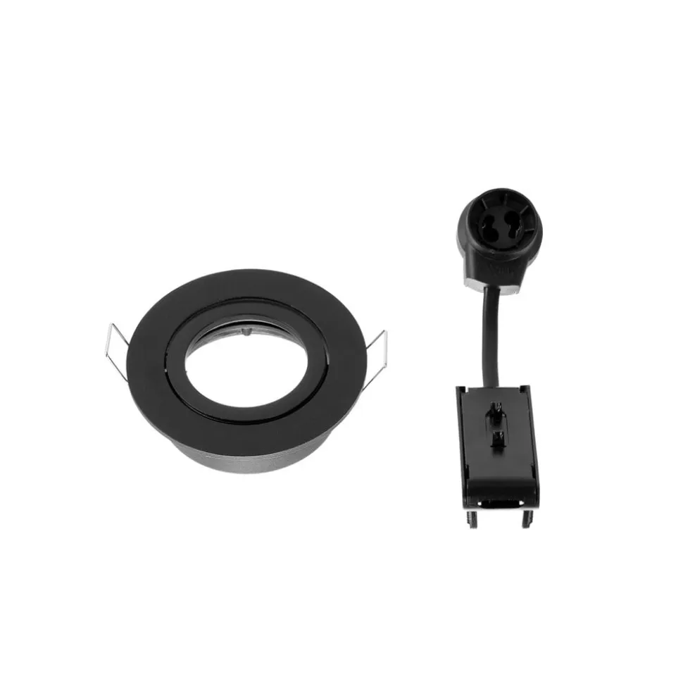 Arcchio downlight Zyron, sort, Ø 8,2 cm