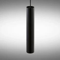 Arcchio Ejona pendellampe, højde 35 cm, sort, aluminium
