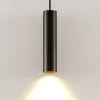 Arcchio Ejona pendellampe, højde 27 cm, sort, aluminium