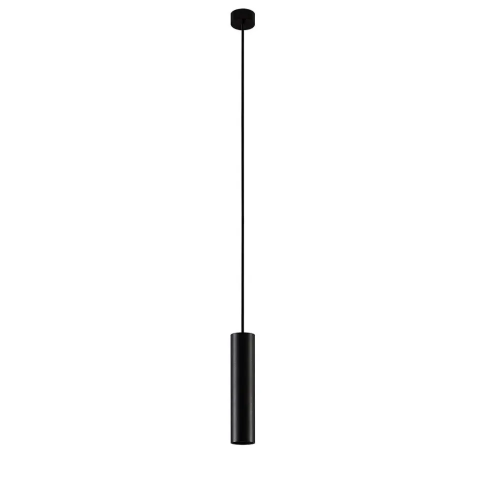 Arcchio Ejona pendellampe, højde 27 cm, sort, aluminium